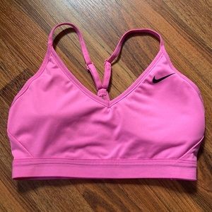 NIKE women’s Barbie pink sports bra size medium